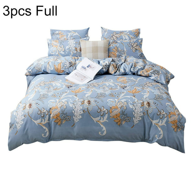 Details about   100% Cotton Floral Printed Home Dressing Bedsheet Bedspread Throw 2 Pillow Case 